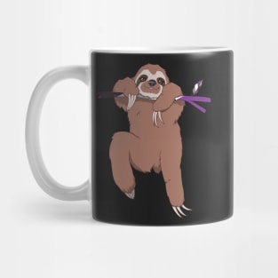 Asexual Pride Sloth Mug